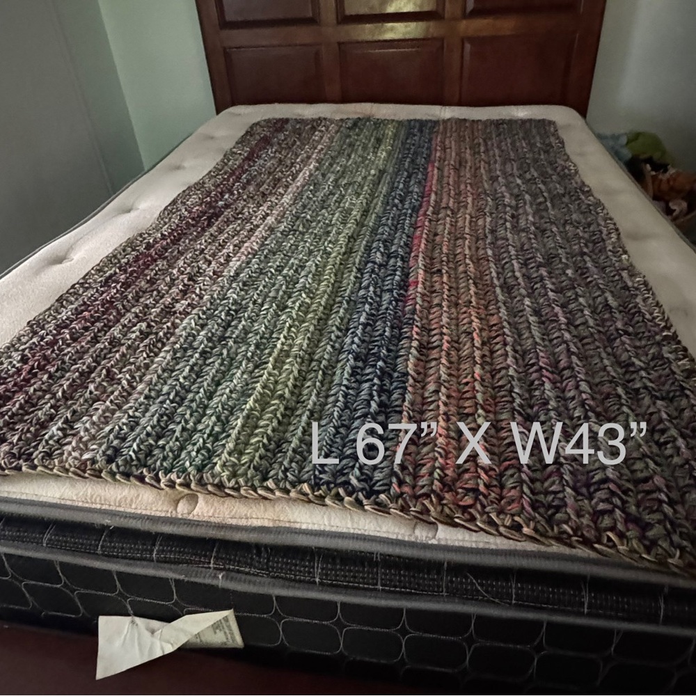 Multicolor Knitted Blanket